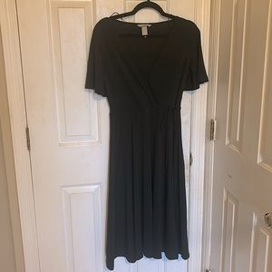 H&M knee-length black dress